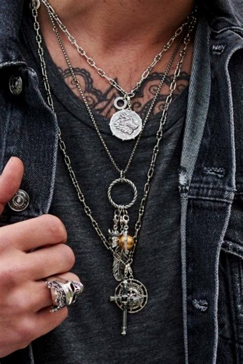 punk necklace for men